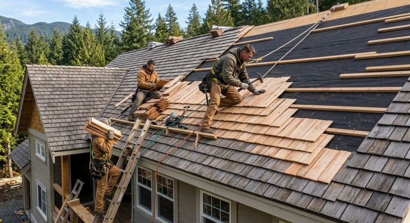 Cedar Roof Construction in Fredericksburg, VA